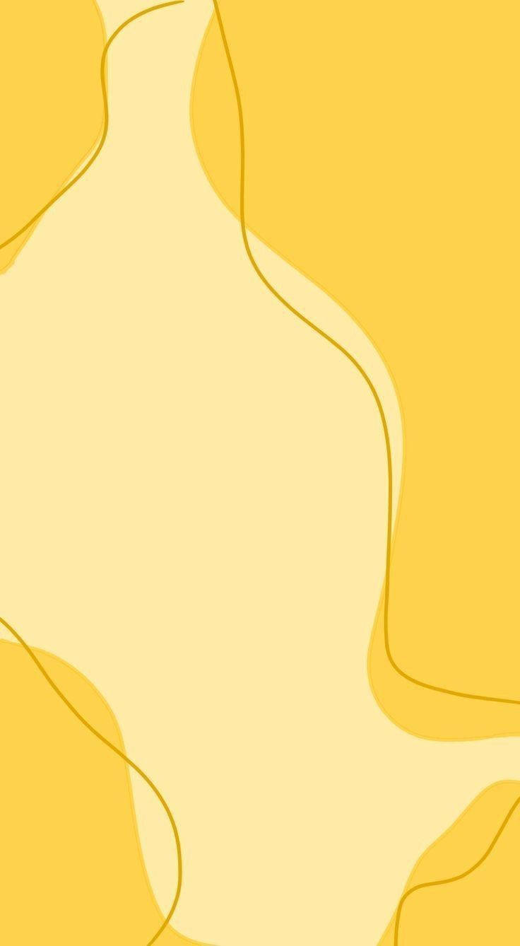 Cute Plain Yellow Aesthetic Phone Background