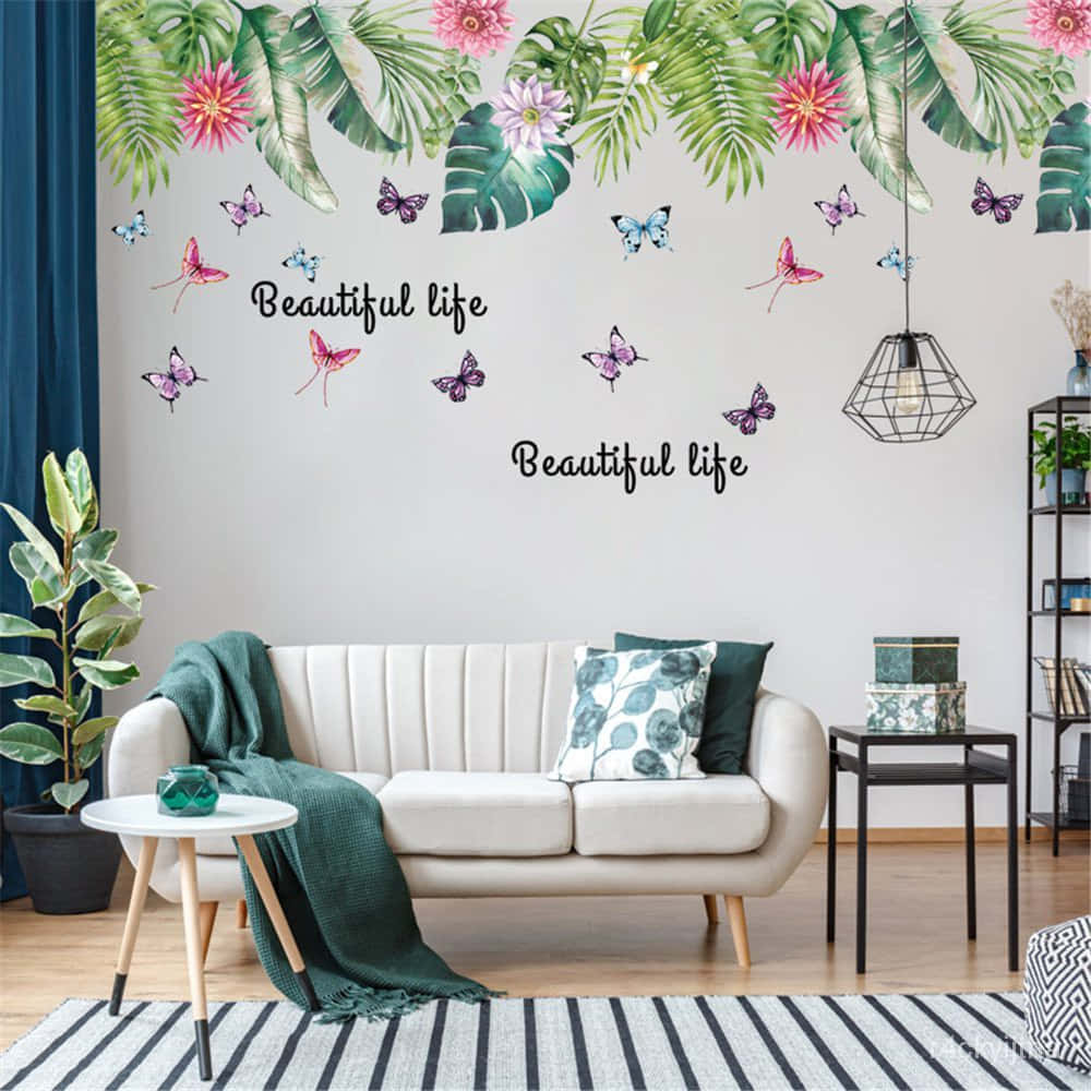 Cute Plant Sticker Wall