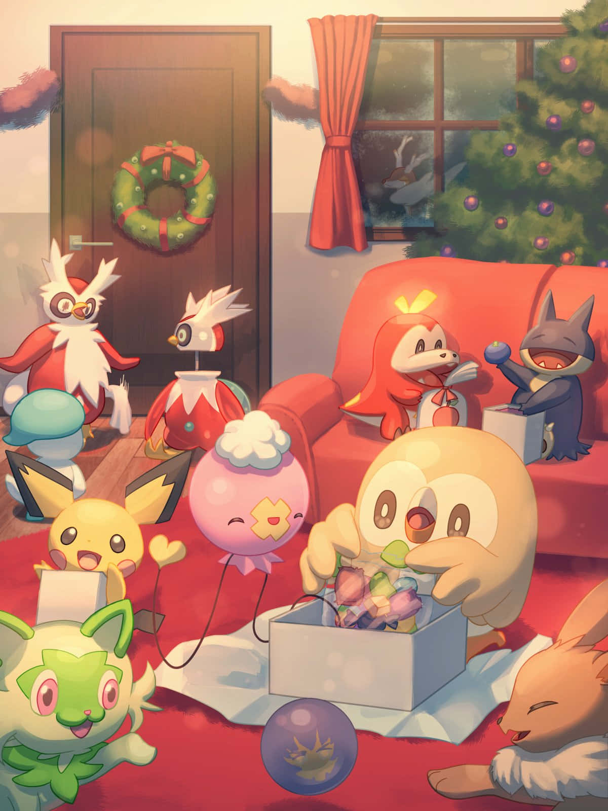 Cute Pokémon Christmas Decorating