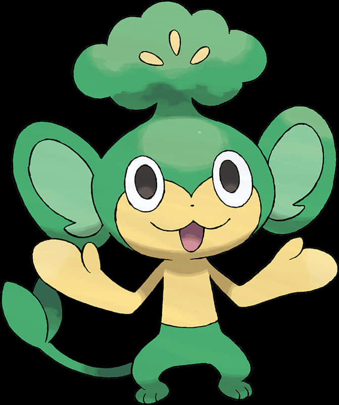 Cute Pokémon Pansage Background
