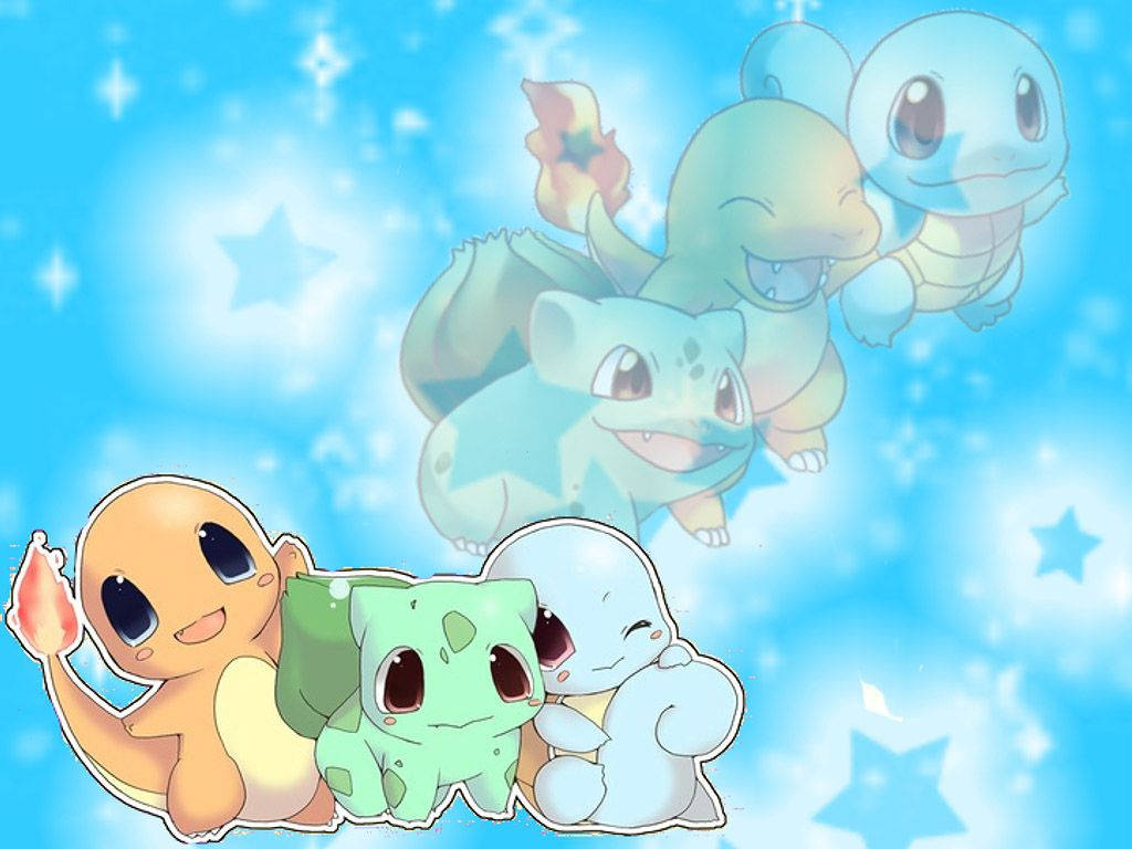 Cute Pokemon Starters Chibi Art