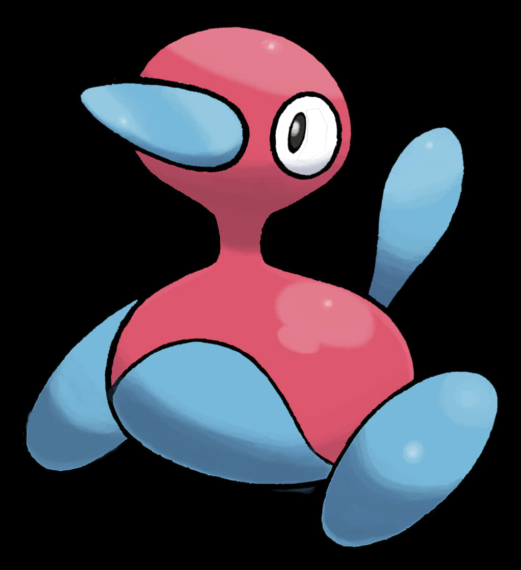 Cute Porygon2 White Background Background