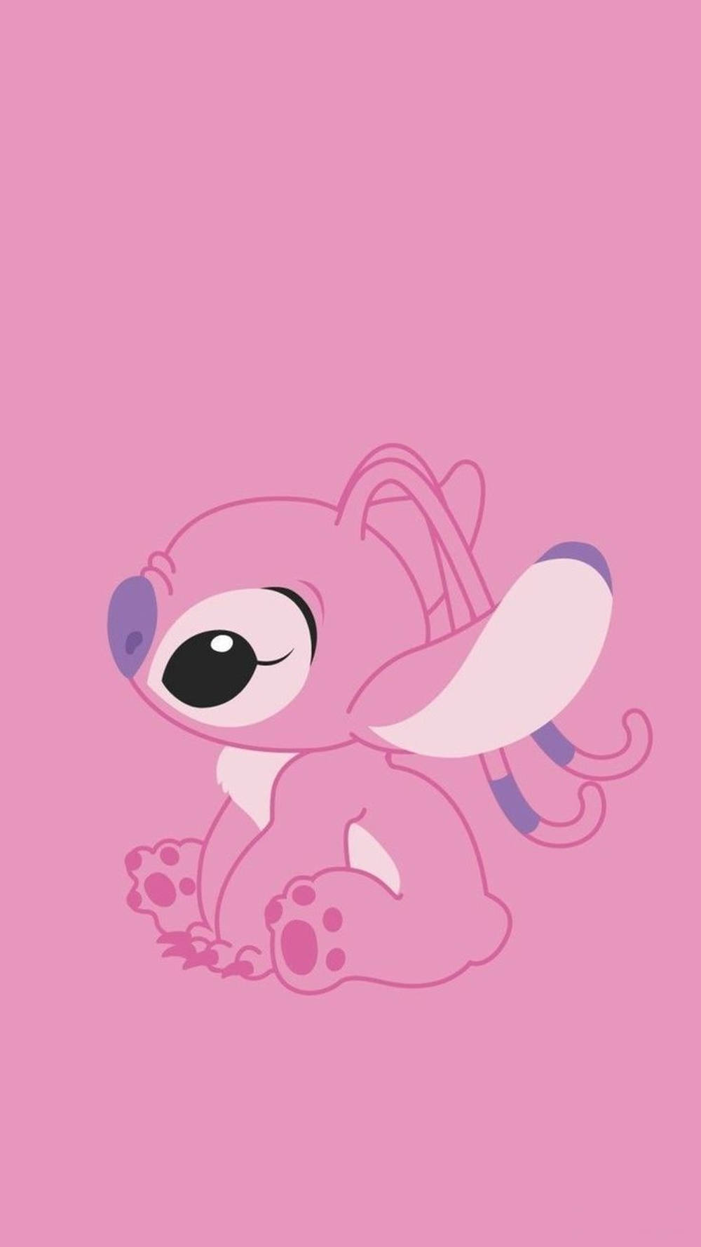 Cute Pretty Pink Stitch Iphone Background