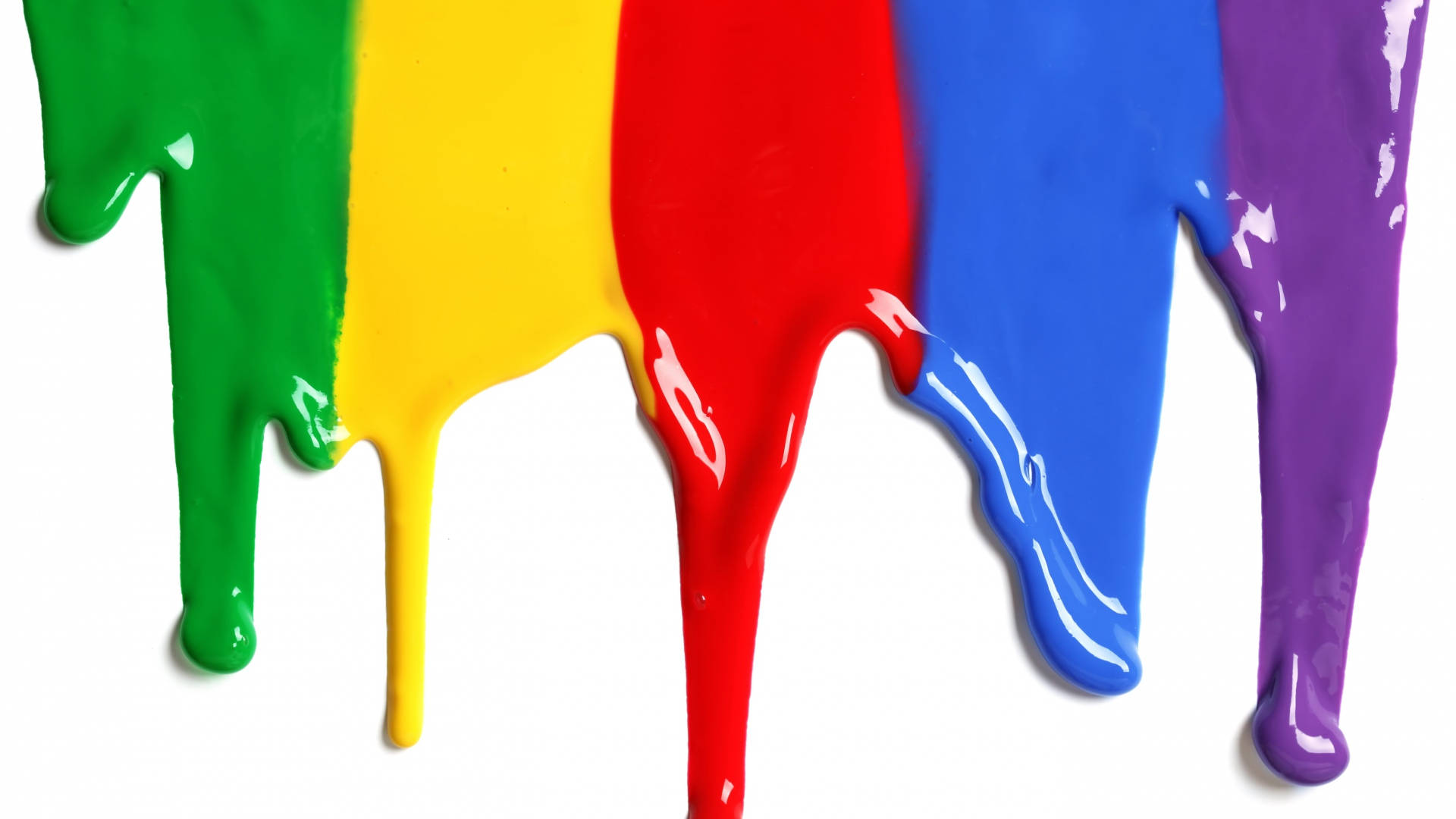 Cute Pride Color Leaking Paint Background