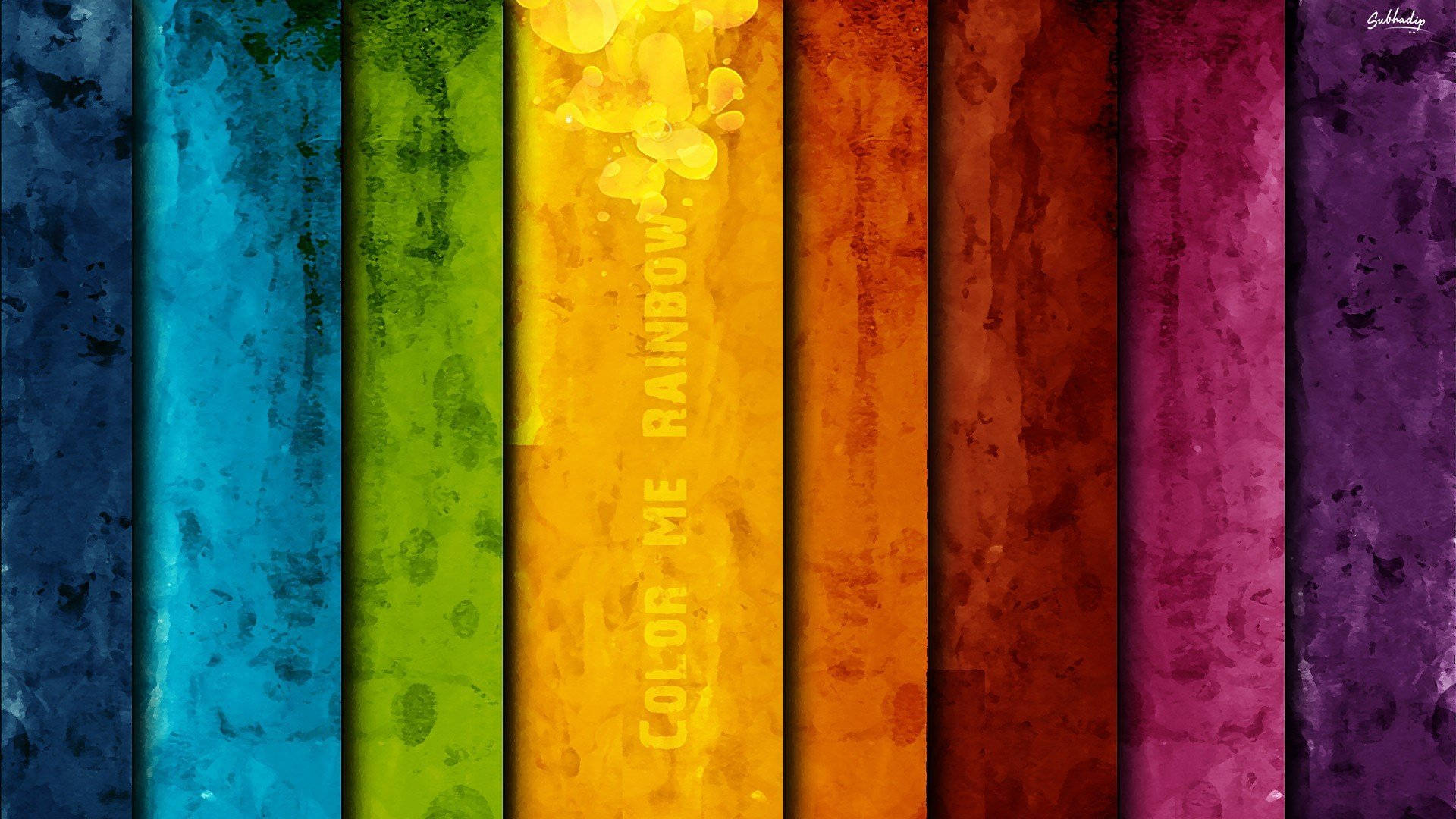 Cute Pride Color Rainbow Paint Art Background