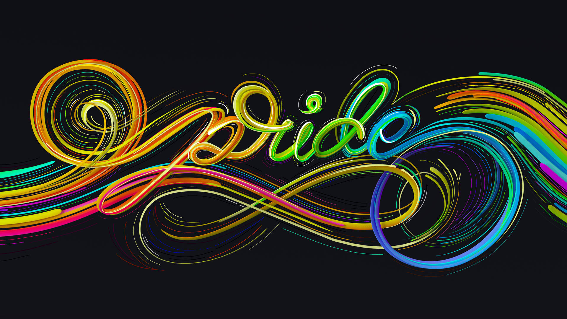 Cute Pride Digital Art Design Background