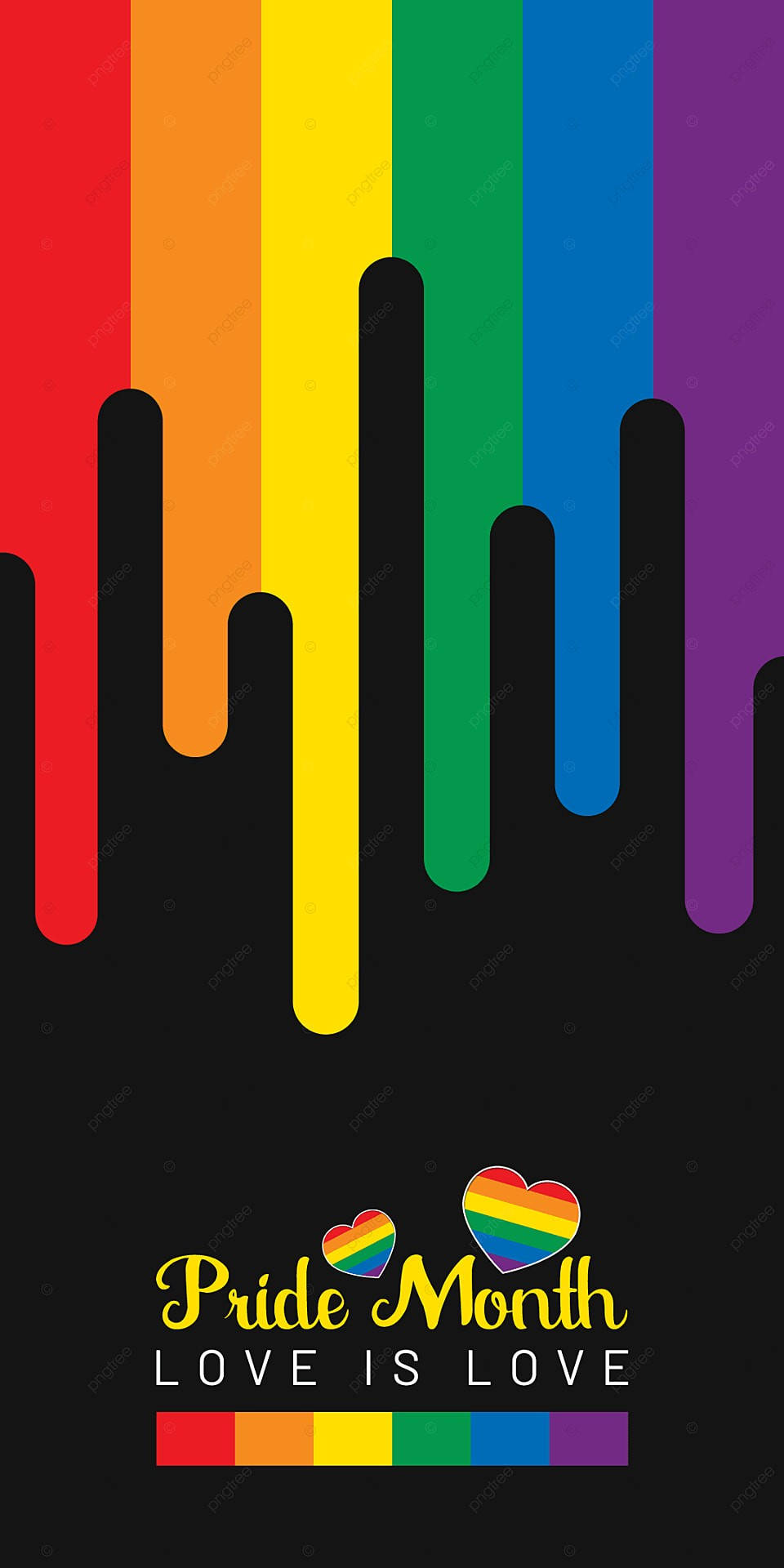 Cute Pride Leaking Paint Design Background