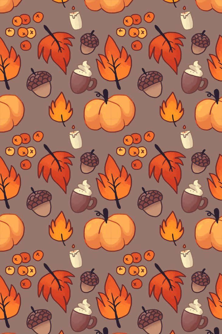 Cute Pumpkin Iphone Autumn Background