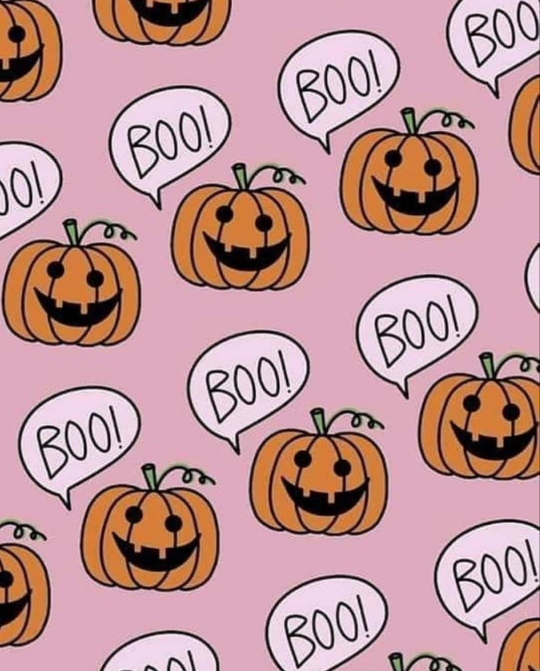 Cute Pumpkin Iphone Boo Background