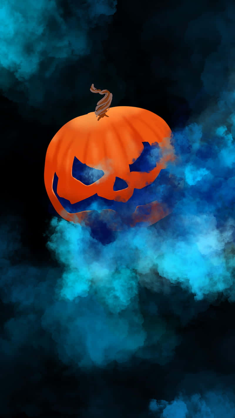 Cute Pumpkin Iphone Smoke Background