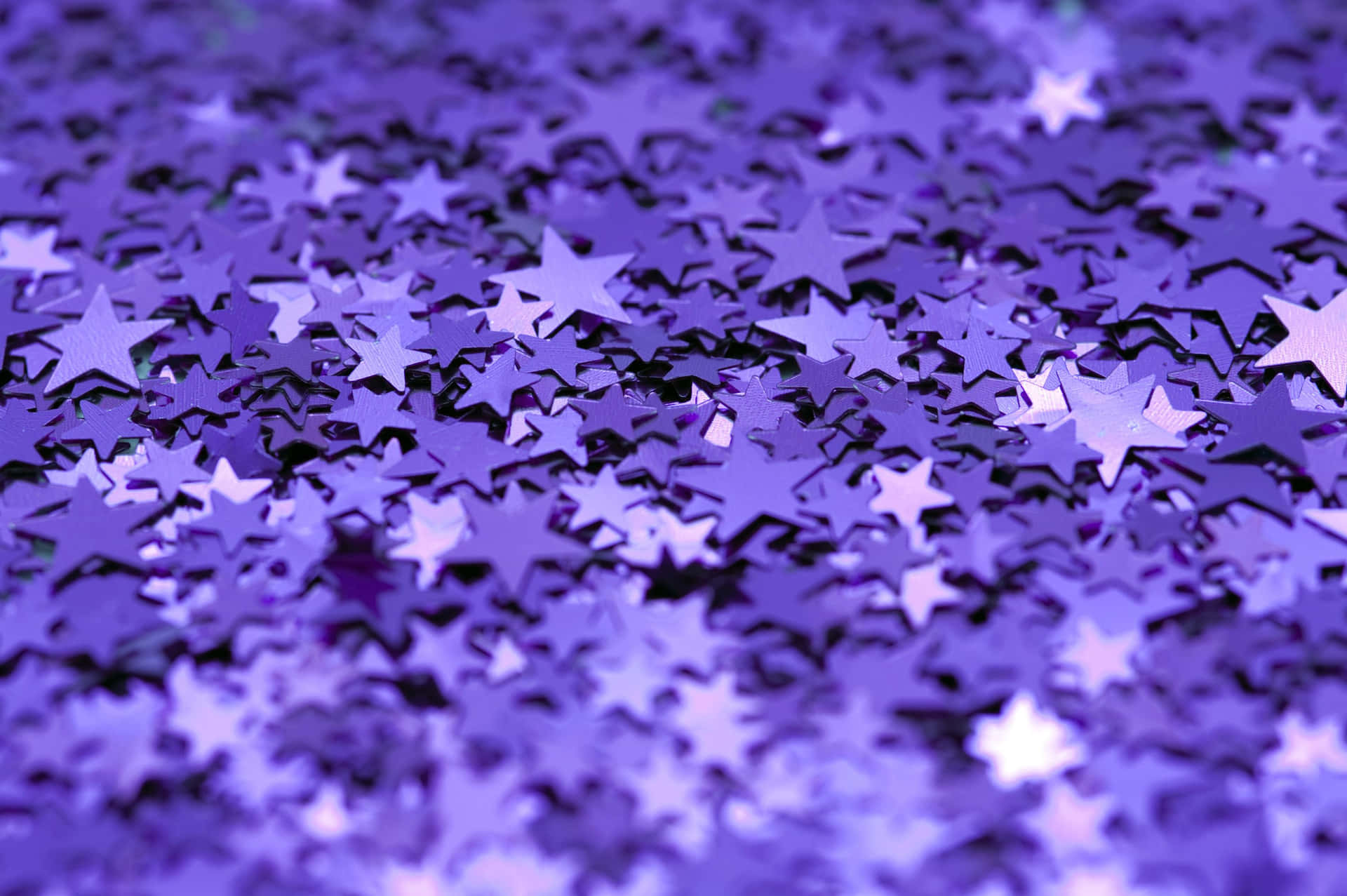 Cute Purple Aesthetic Star Glitters Background