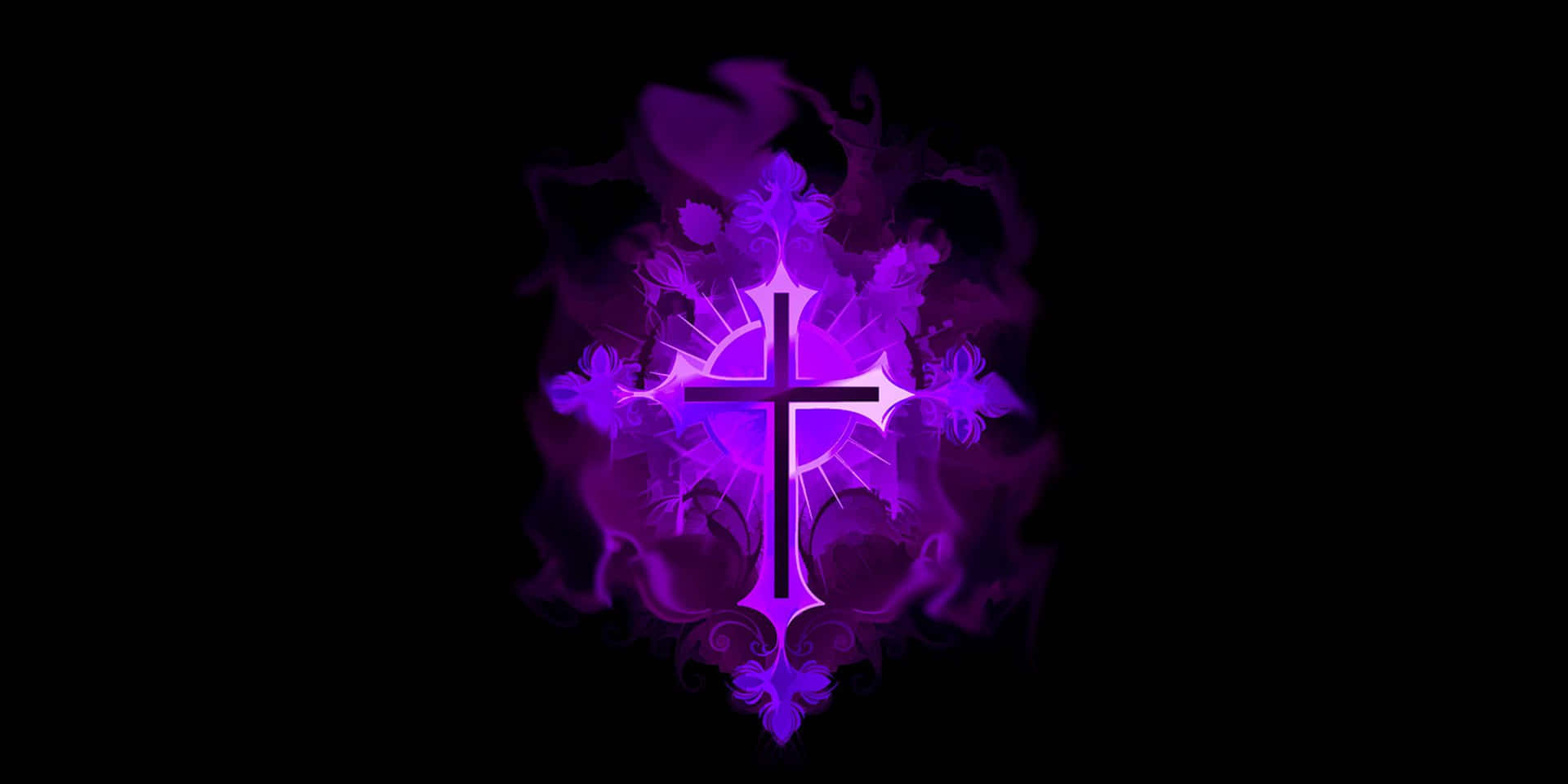 Cute Purple Cross Digital Art