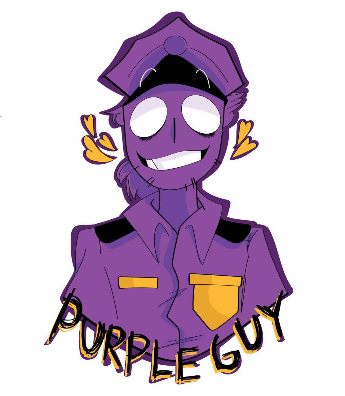 Cute Purple Guy Character Background