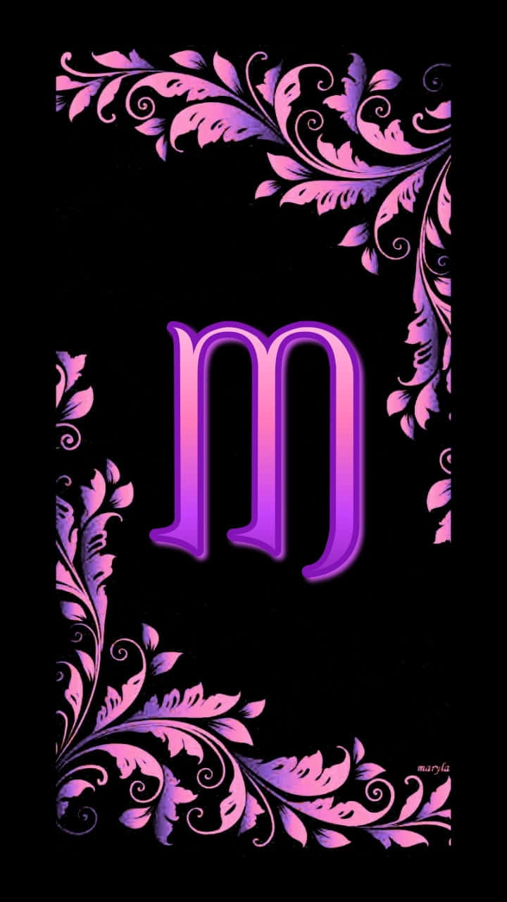 Cute Purple M Background