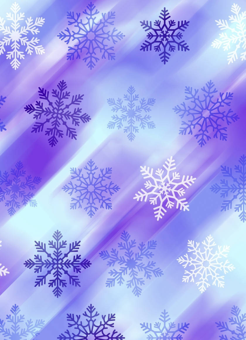 Cute Purple Snowflake Iphone