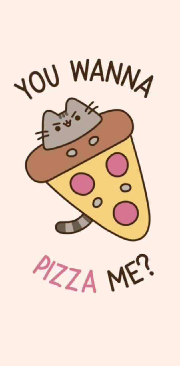 “cute Pusheen Showing Off Her Adorable Smile” Background