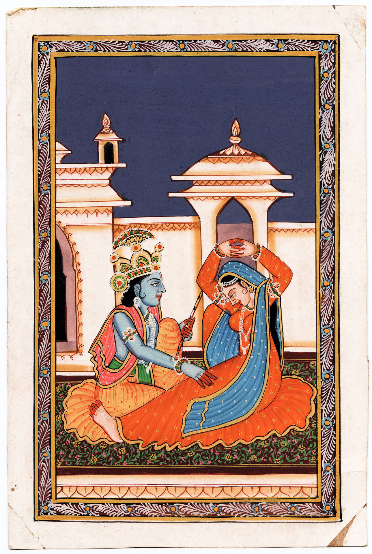 Cute Radha Krishna Ancient Art