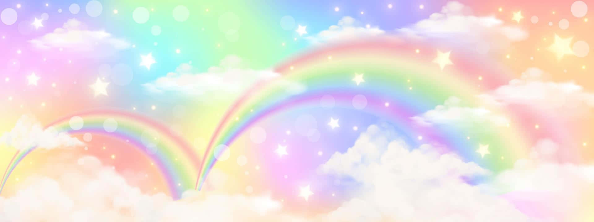 Cute Rainbow Arches Background