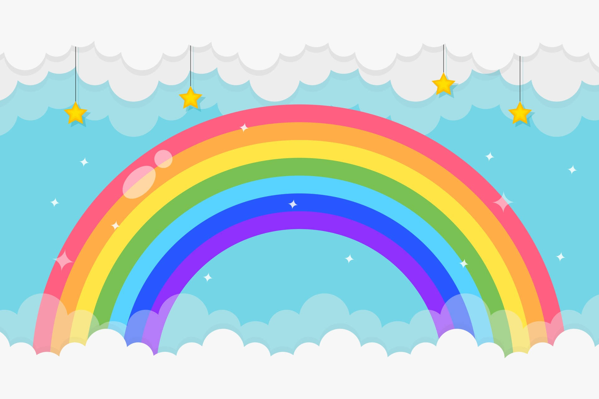 Cute Rainbow Background