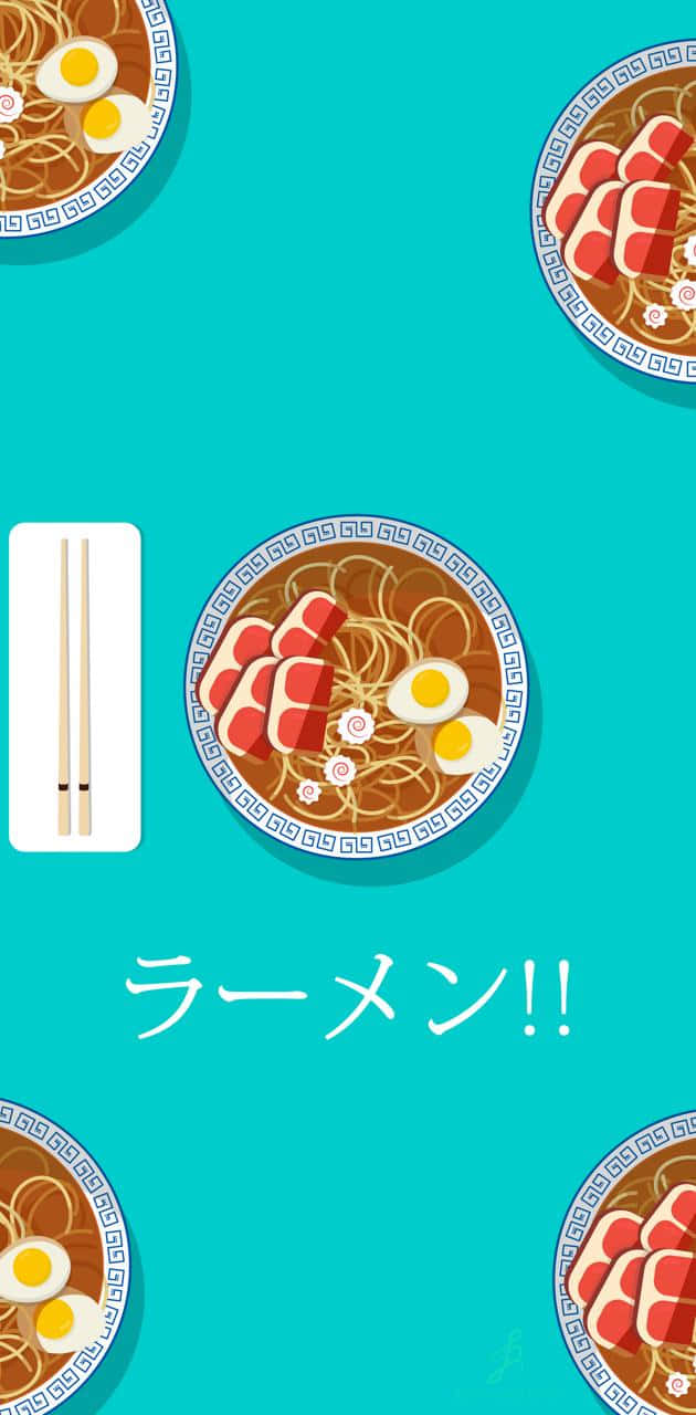 Cute Ramen Artwork Background