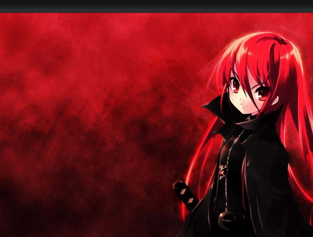 Cute Red Anime Background
