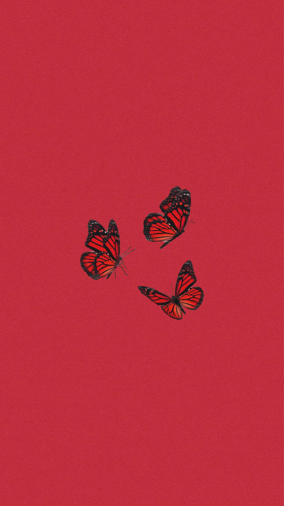 Cute Red Butterflies Background