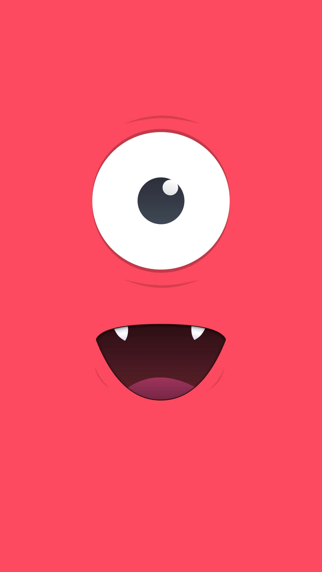 Cute Red Monster Background