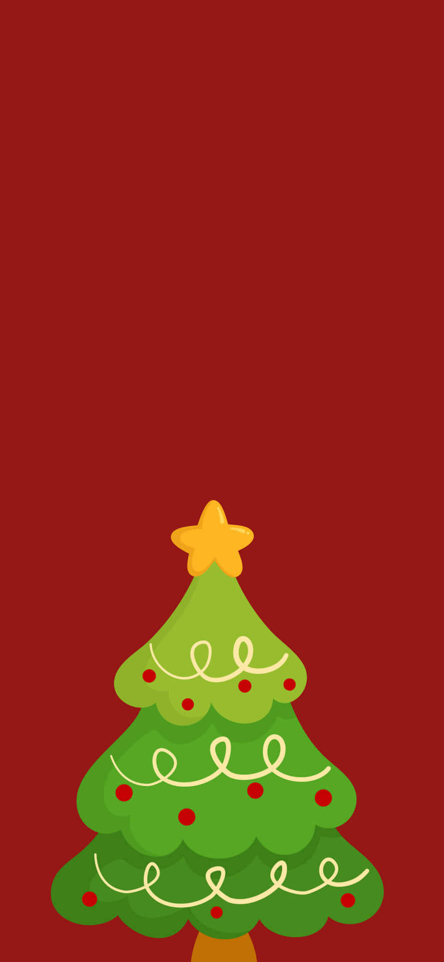 Cute Red Tree Background