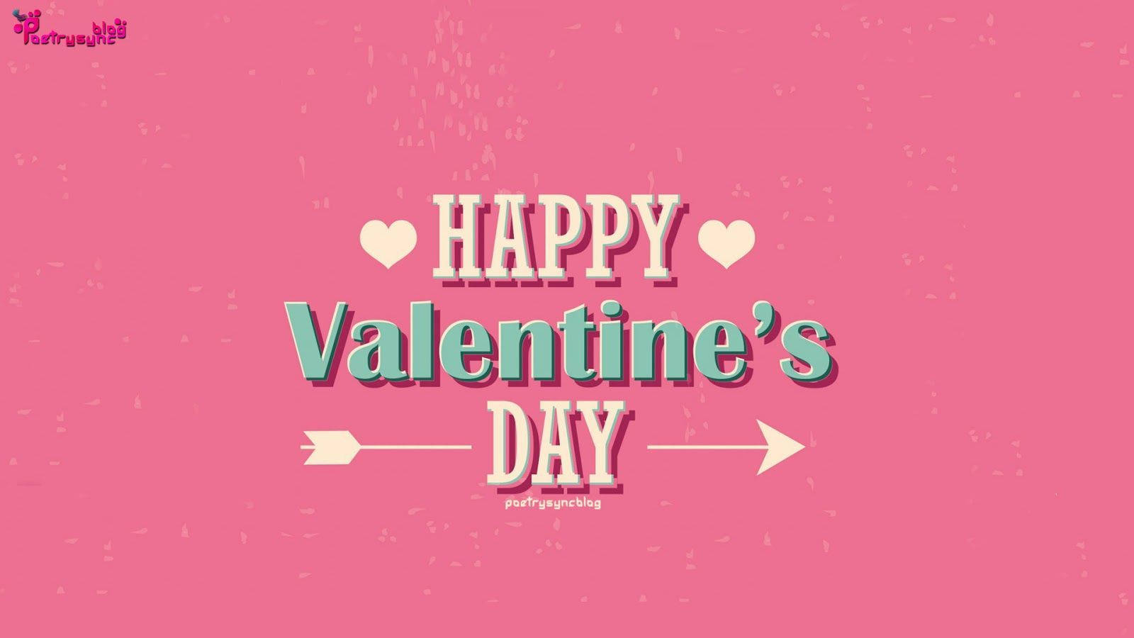 Cute Retro Pink Valentine's Day Background