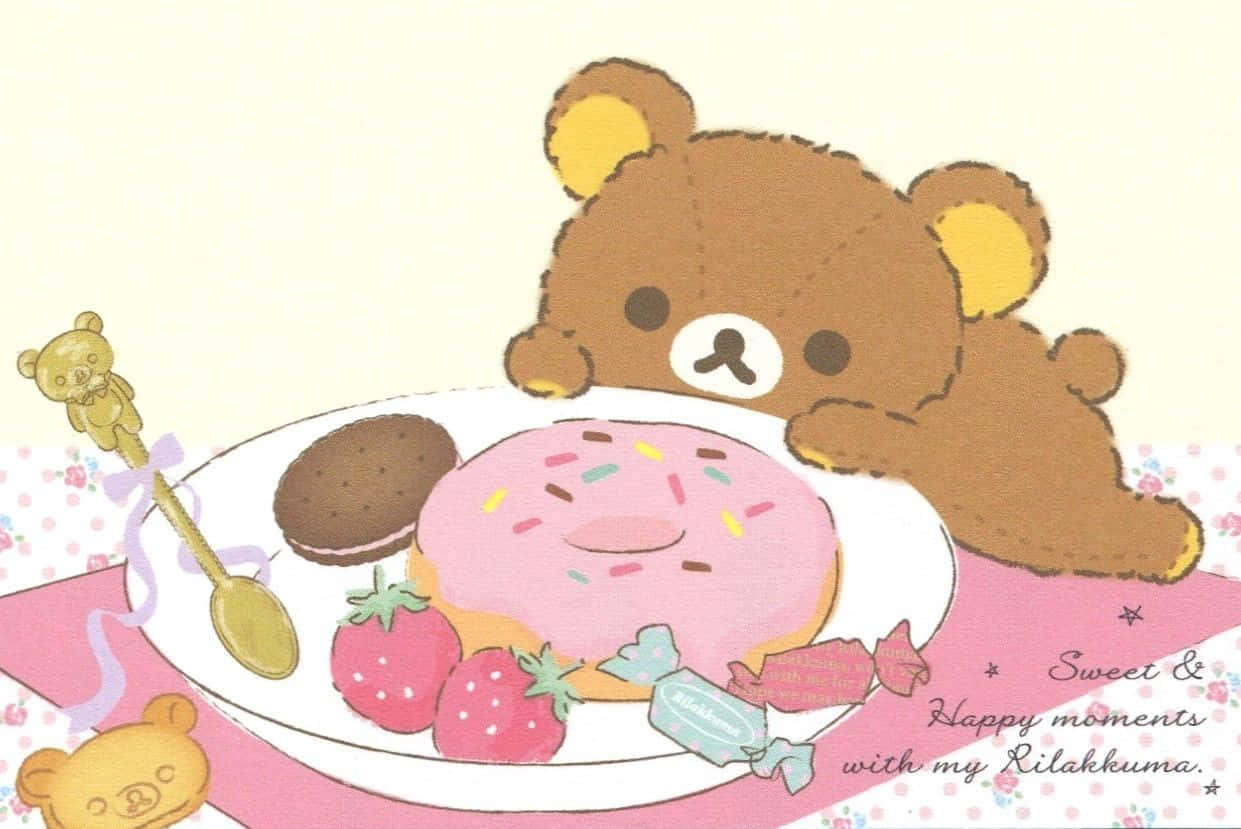 Cute Rilakkuma Laptop Background