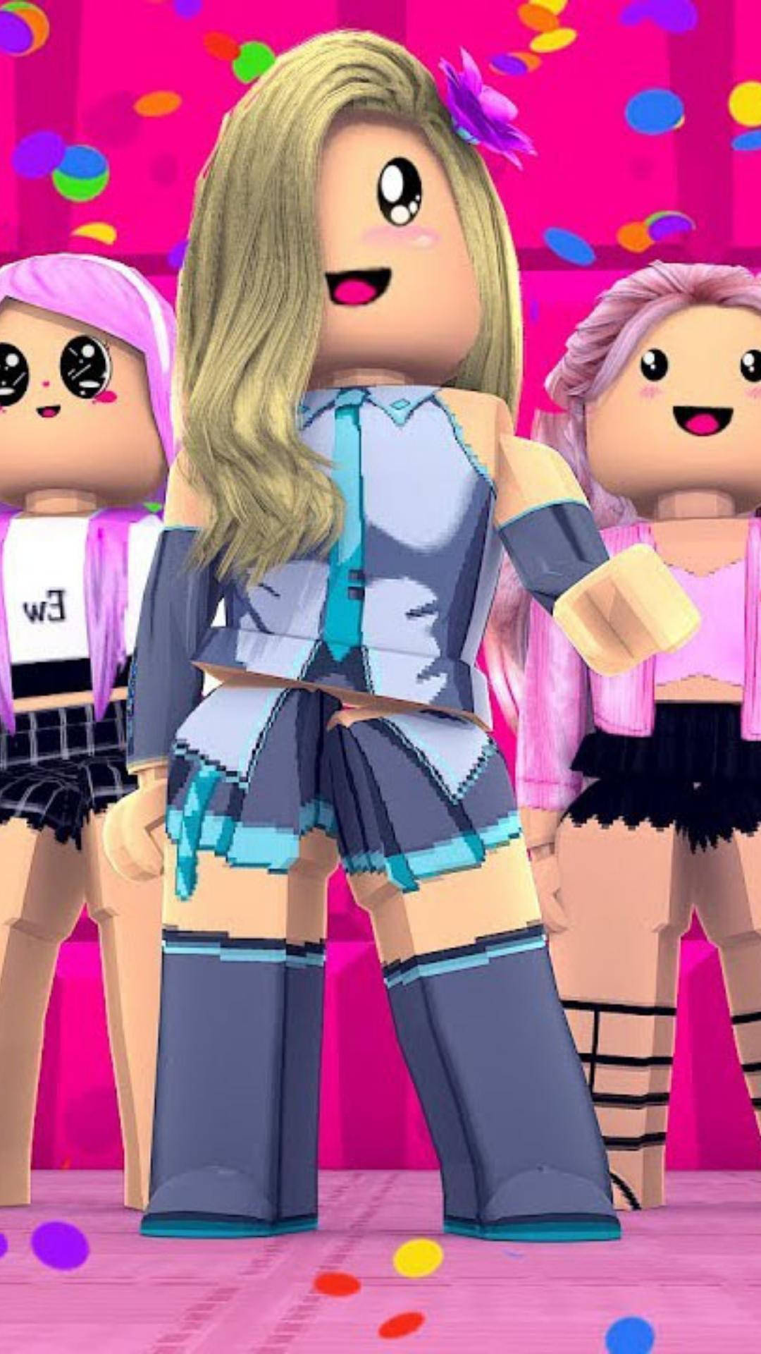 Cute Roblox Girls Fashion Background