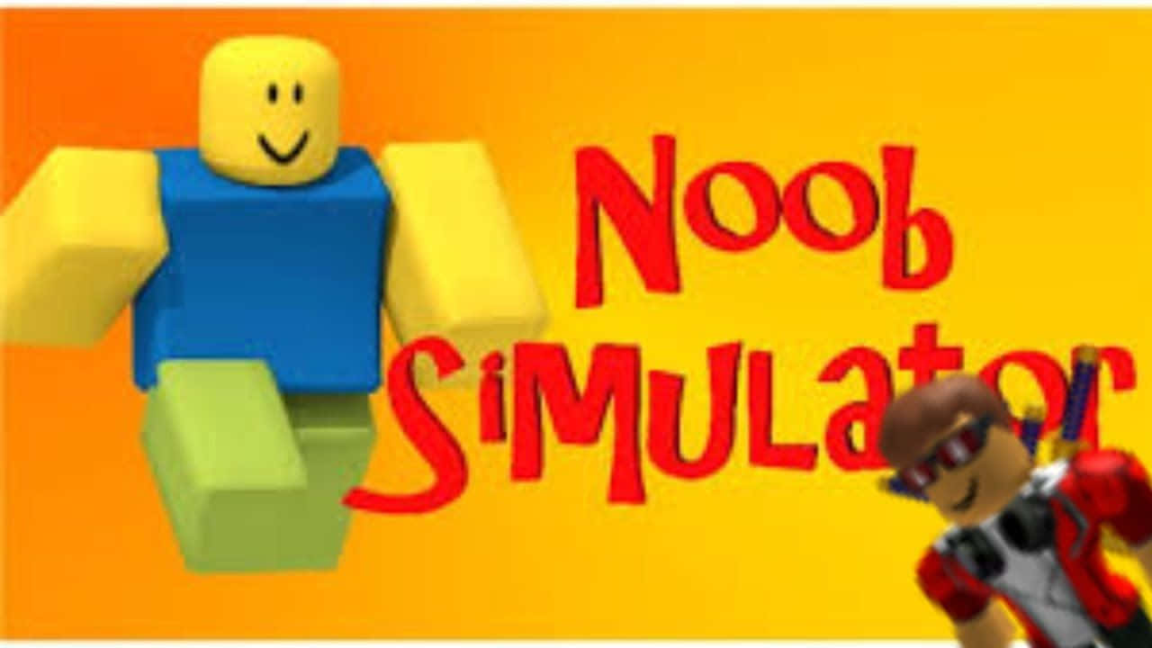 Cute Roblox Noobs Having The Time Of Their Lives Background