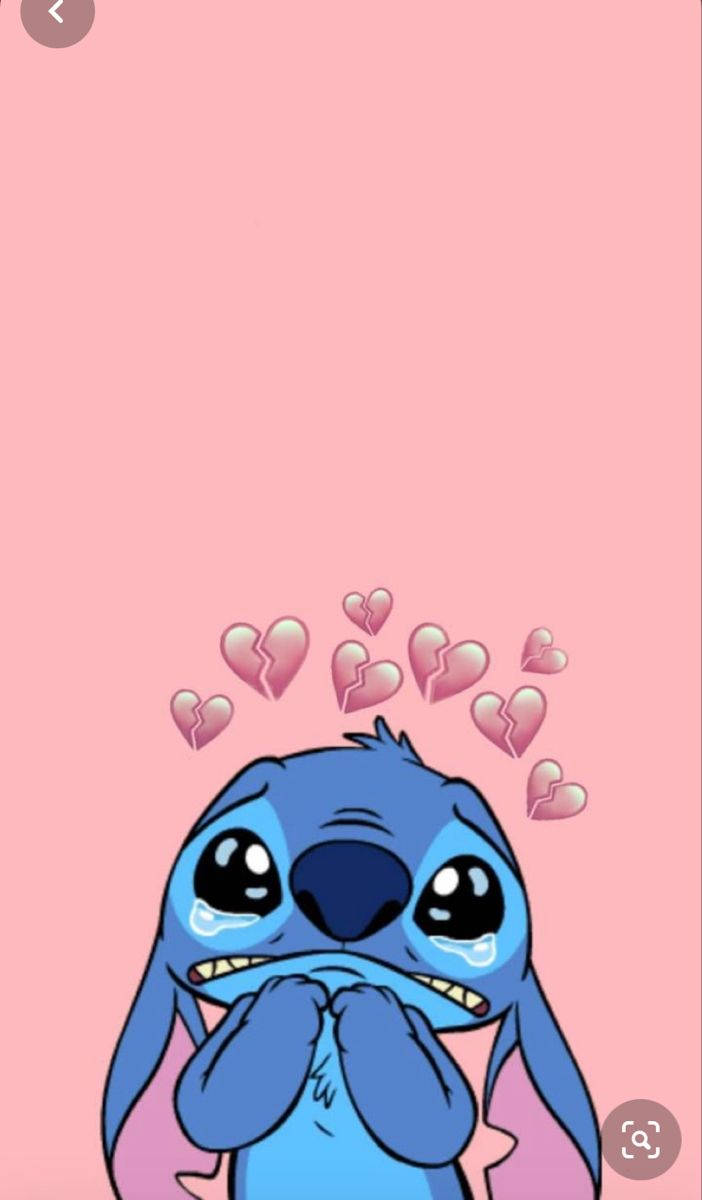 Cute Sad Stitch Background