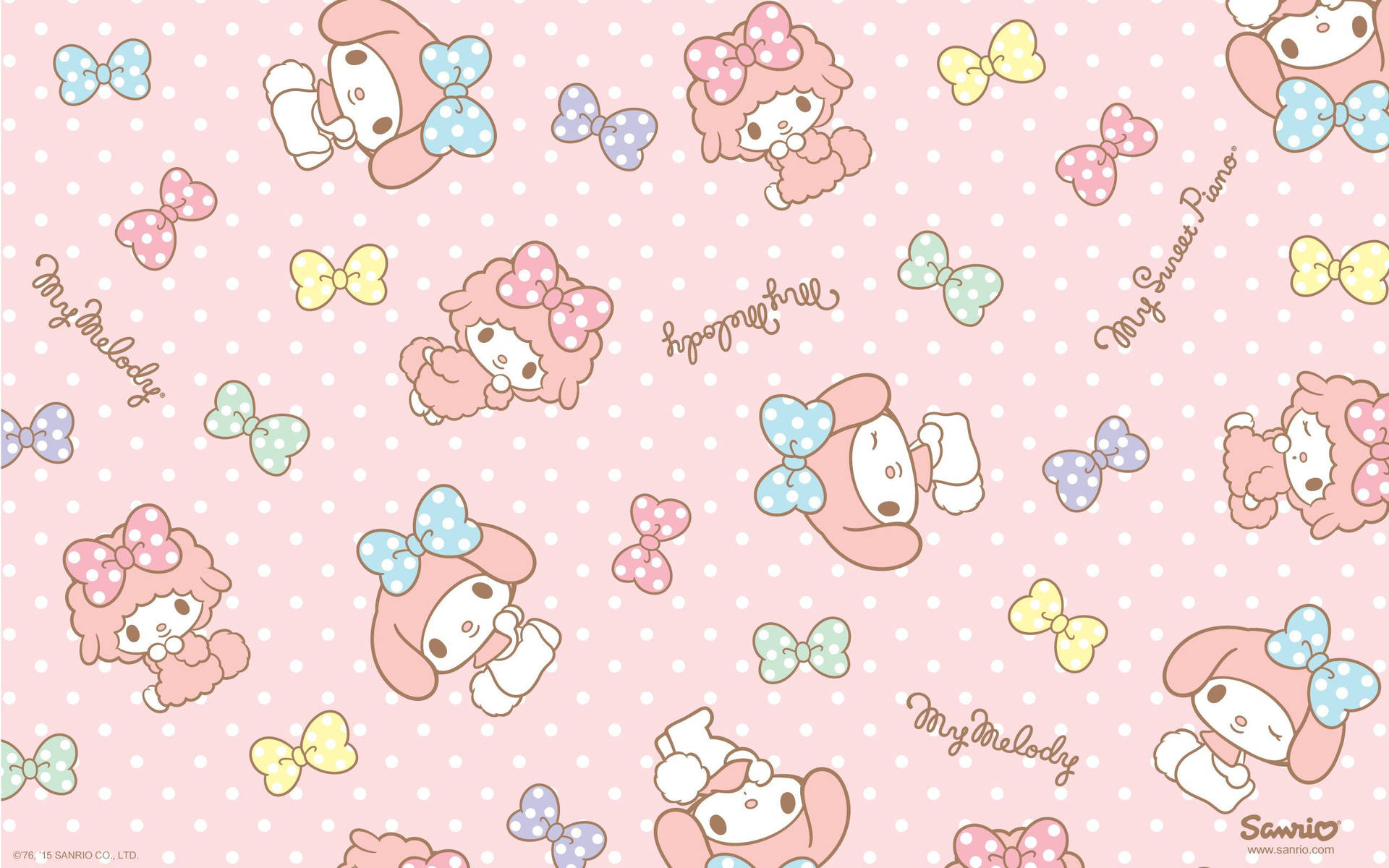 Cute Sanrio Plush Toy Background