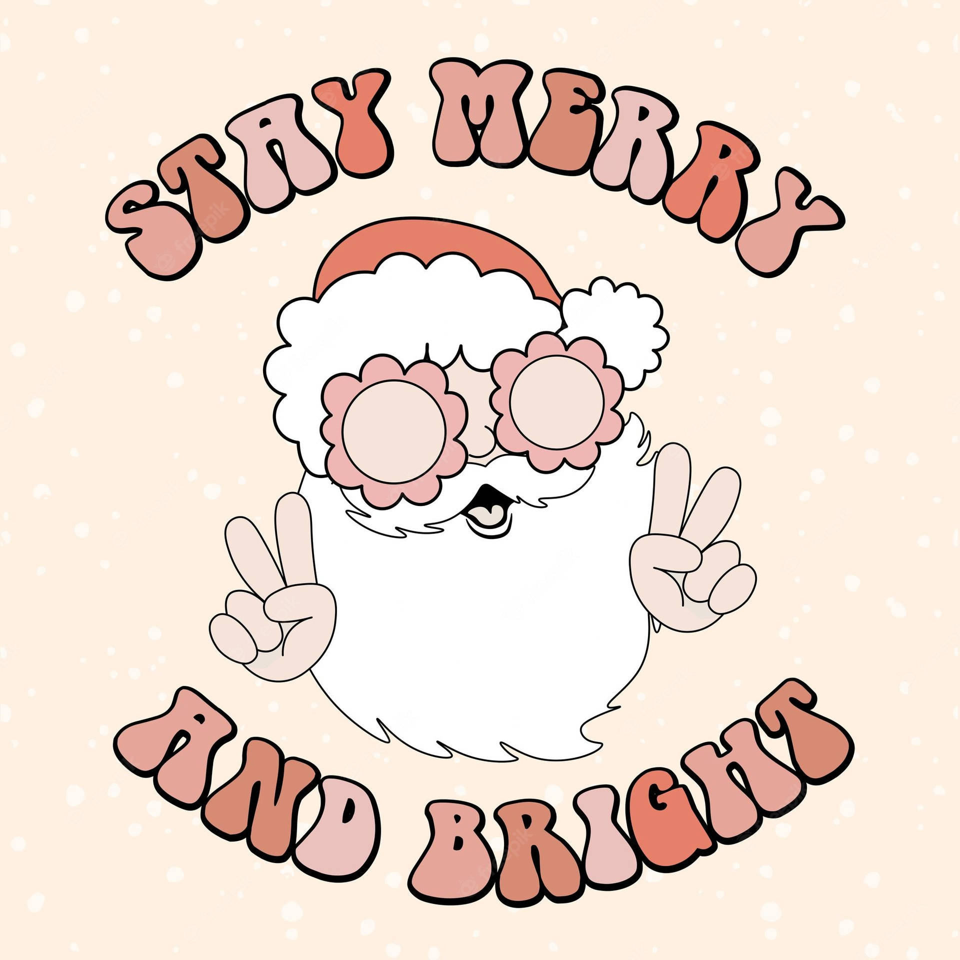 Cute Santa Claus Christmas Pfp Background