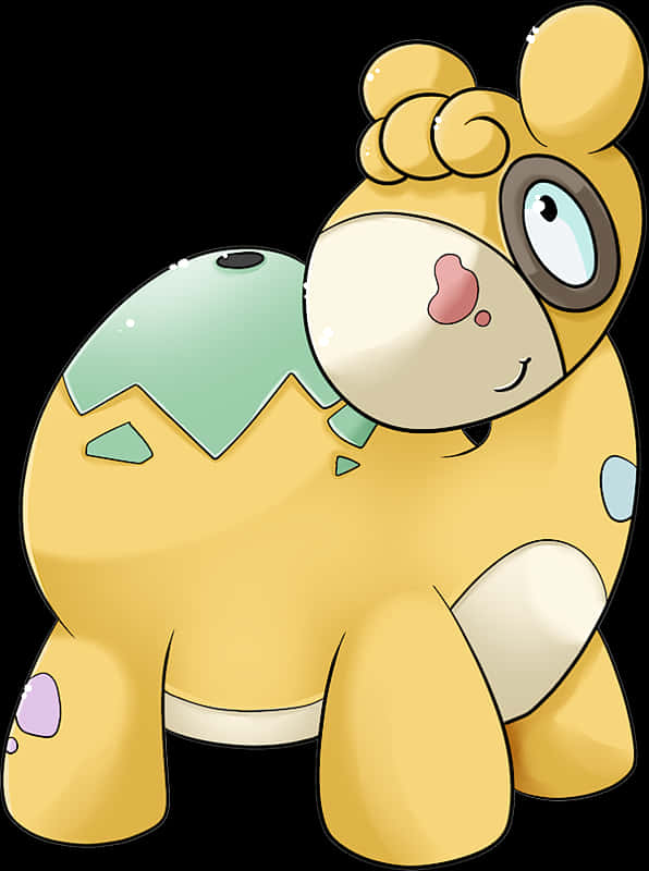 Cute Shiny Numel In Pokédex Background