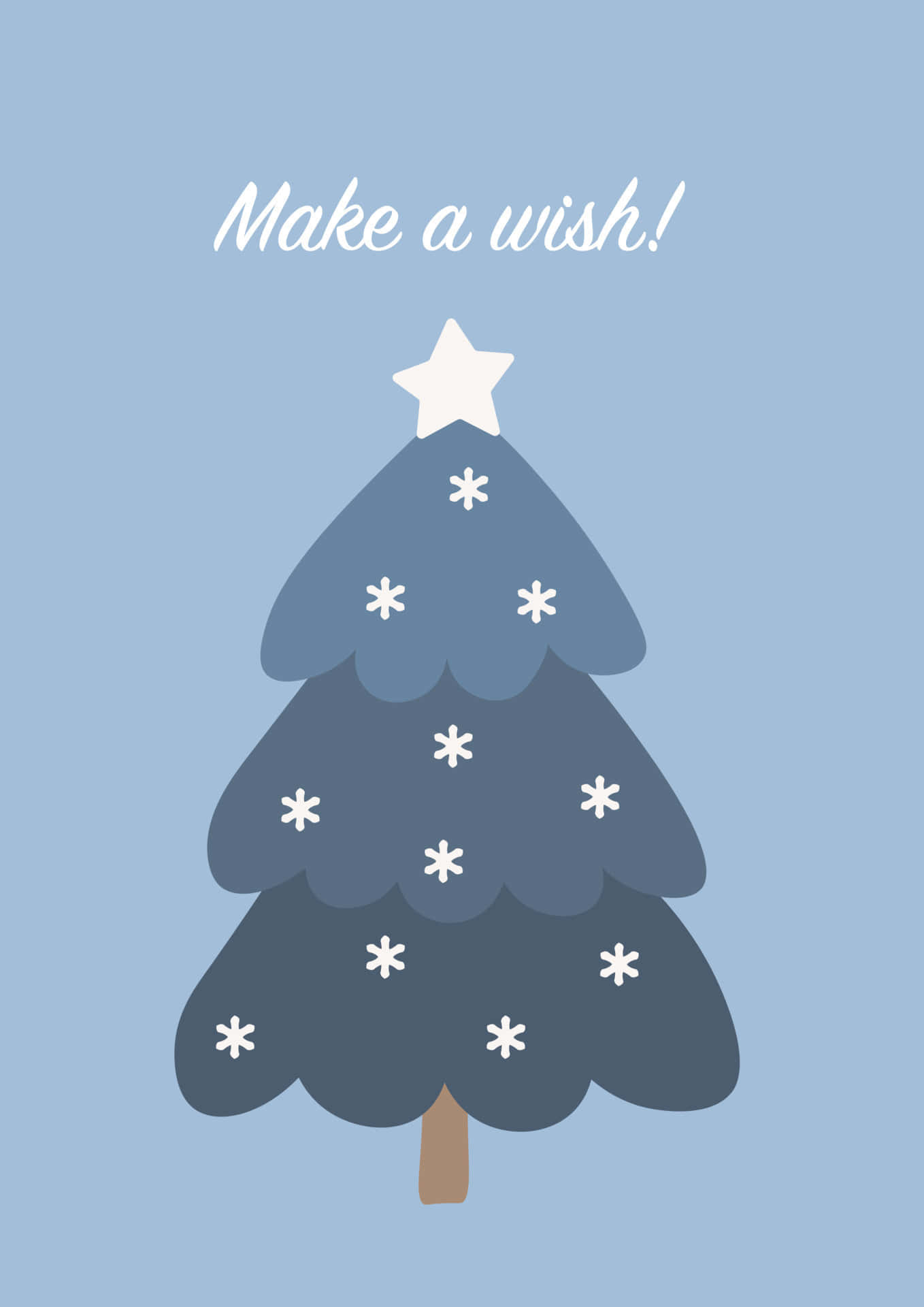 Cute Simple Christmas Tree Background