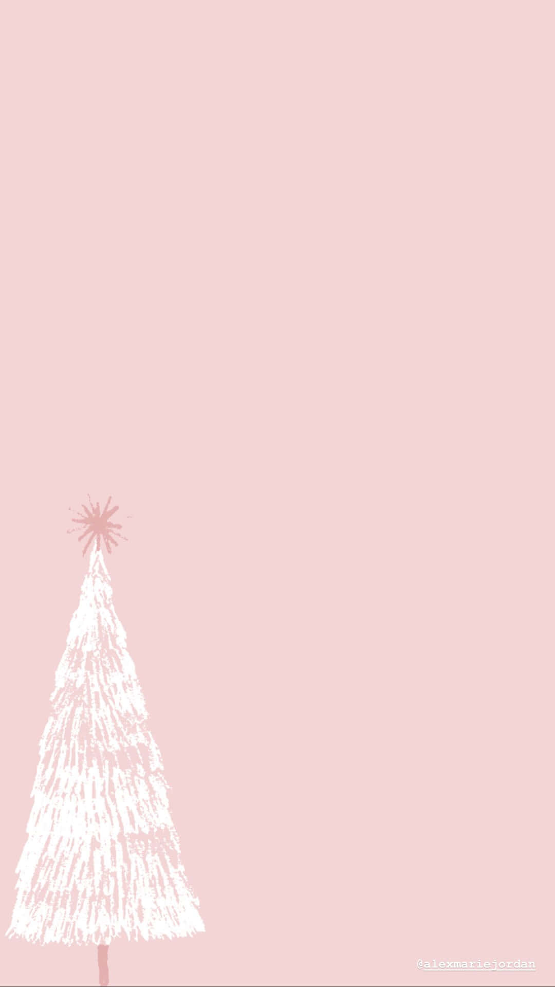 Cute Simple Christmas White Tree