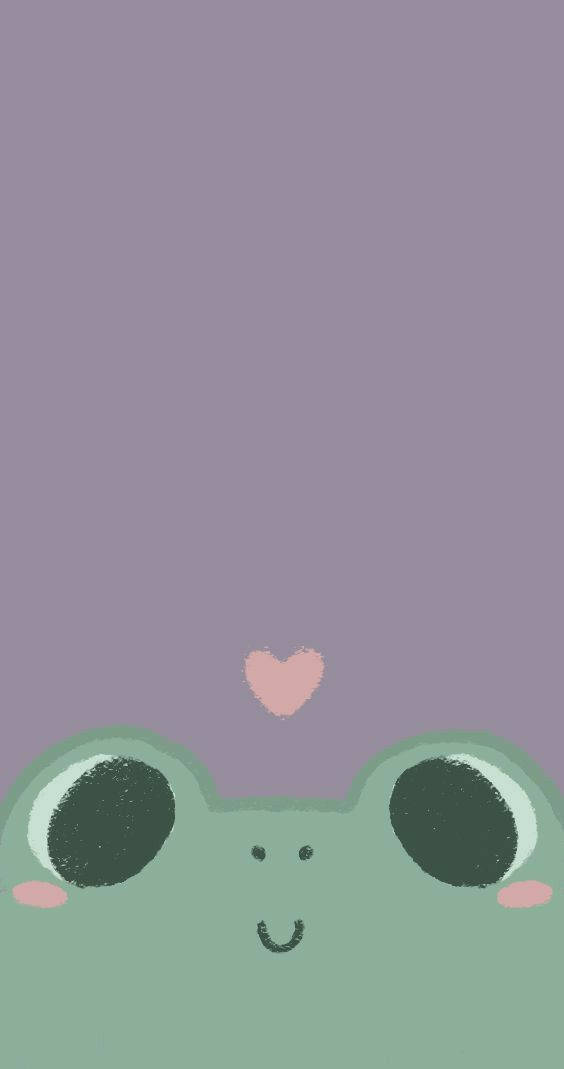 Cute Simple Frog Background