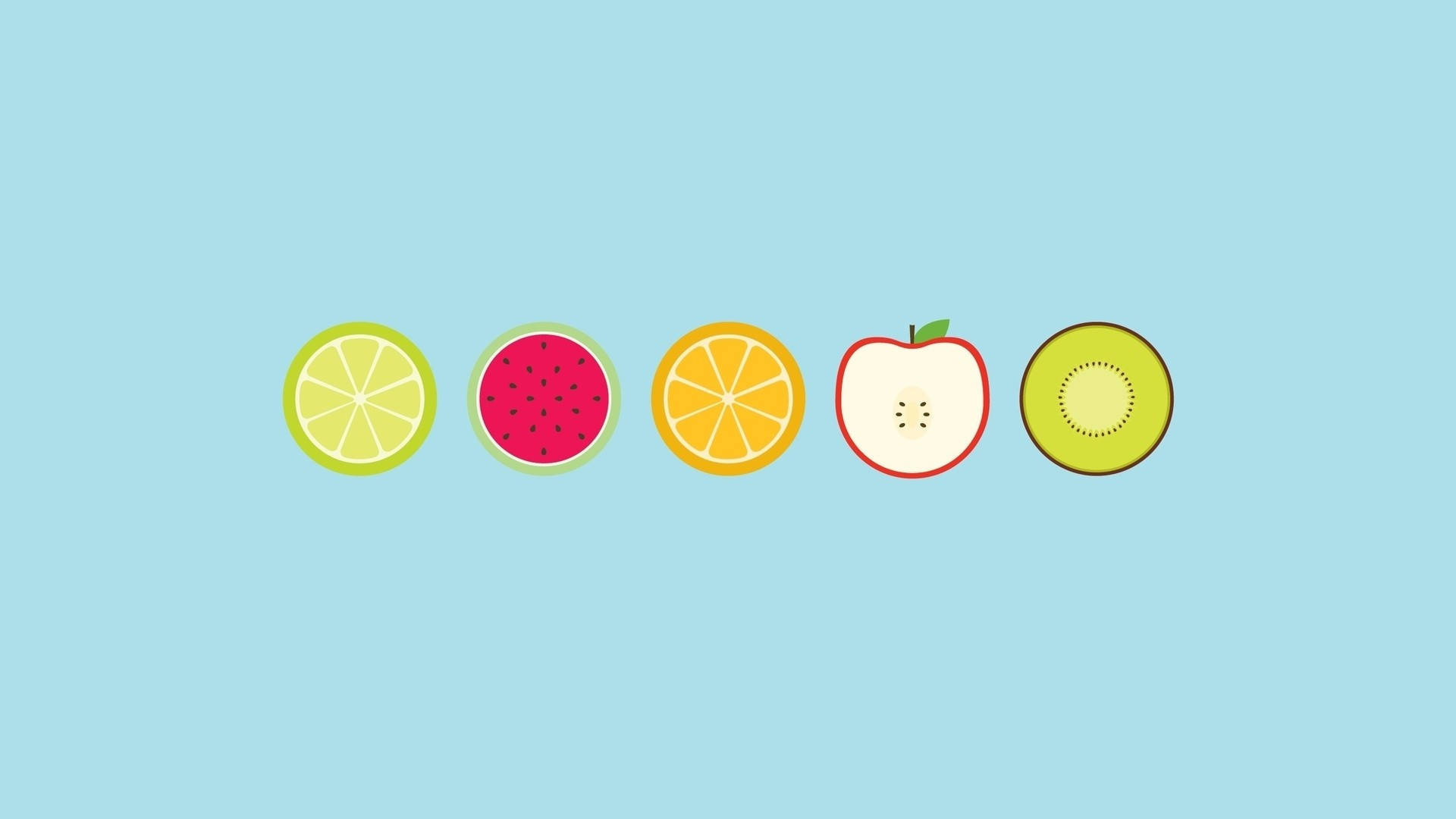 Cute Simple Fruits Background