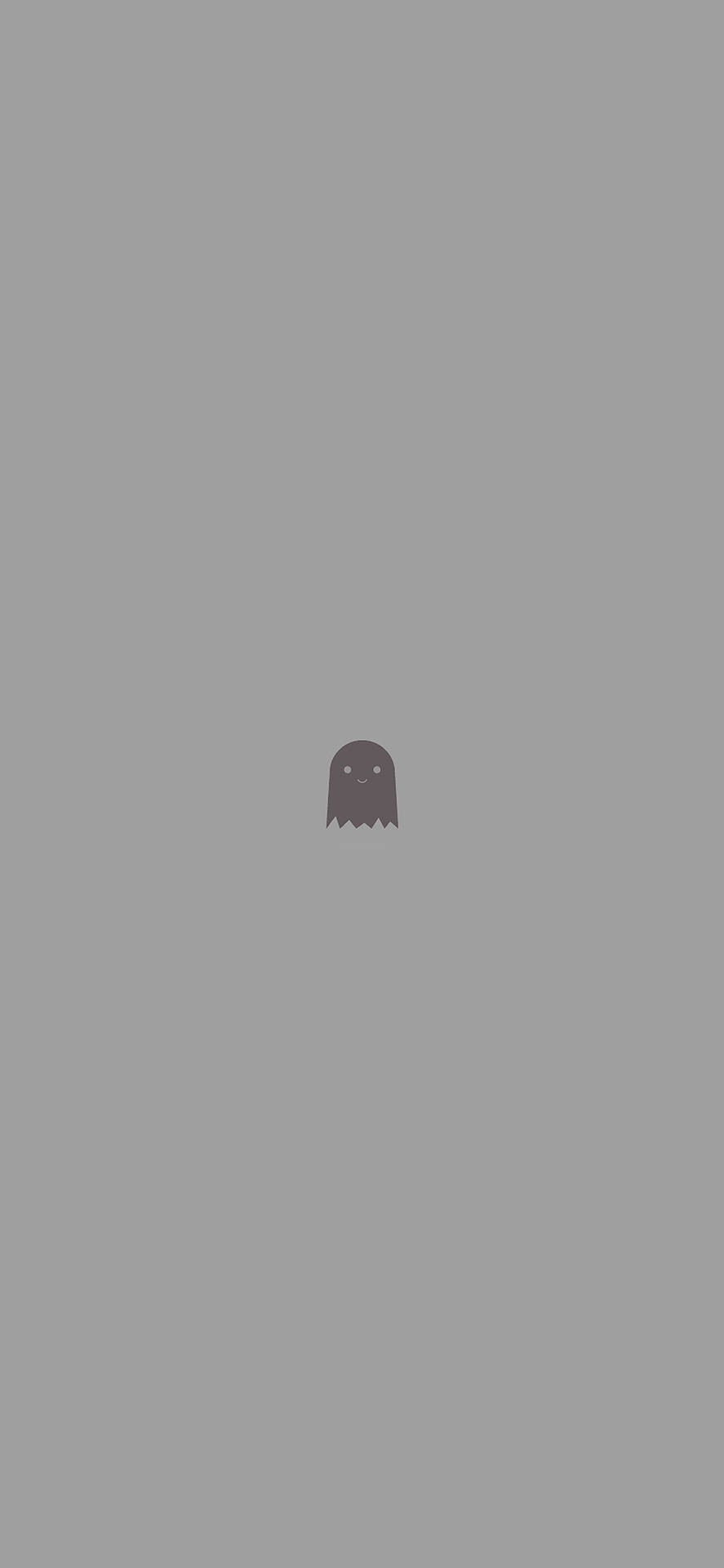 Cute Simple Gray Ghost Background