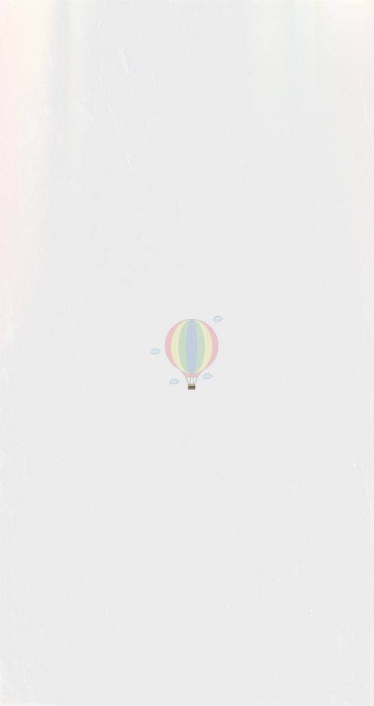 Cute Simple Hot Air Balloon Background