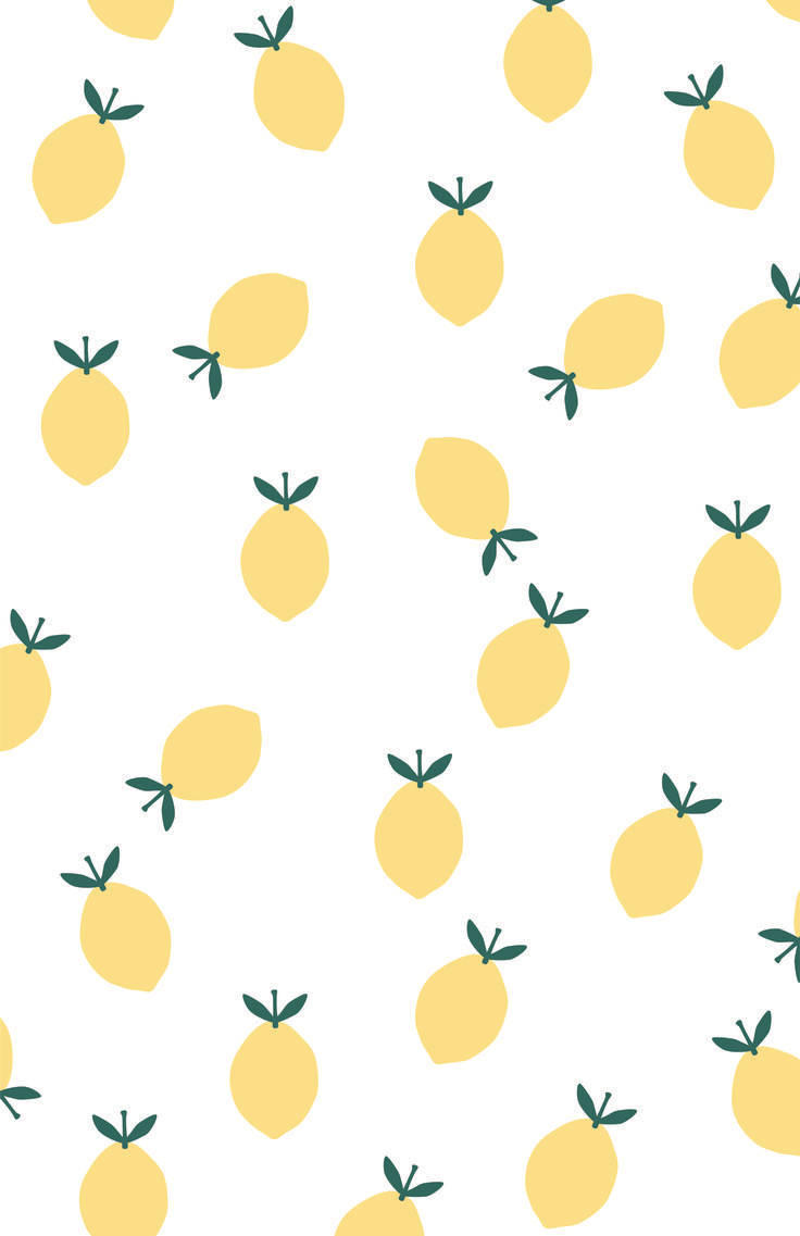 Cute Simple Lemons Background