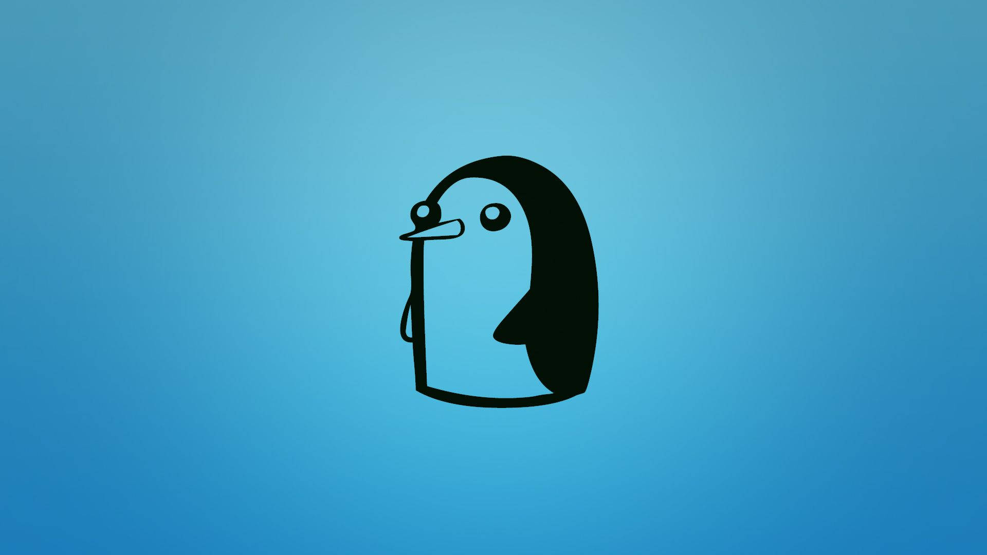 Cute Simple Penguin Background