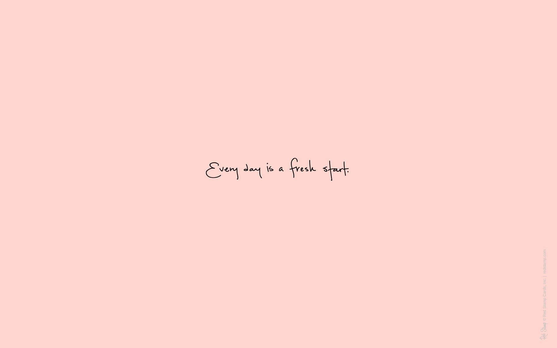 Cute Simple Pink Word Text Aesthetic Desktop