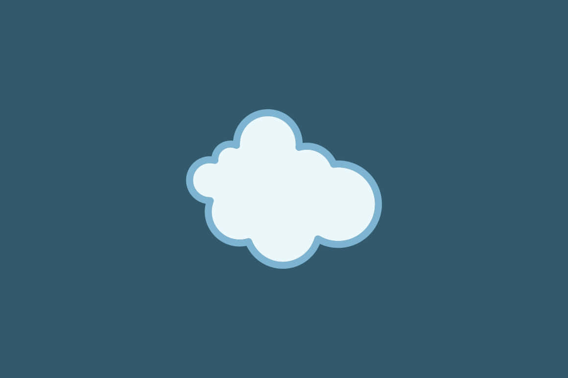Cute Singular Cloud Background
