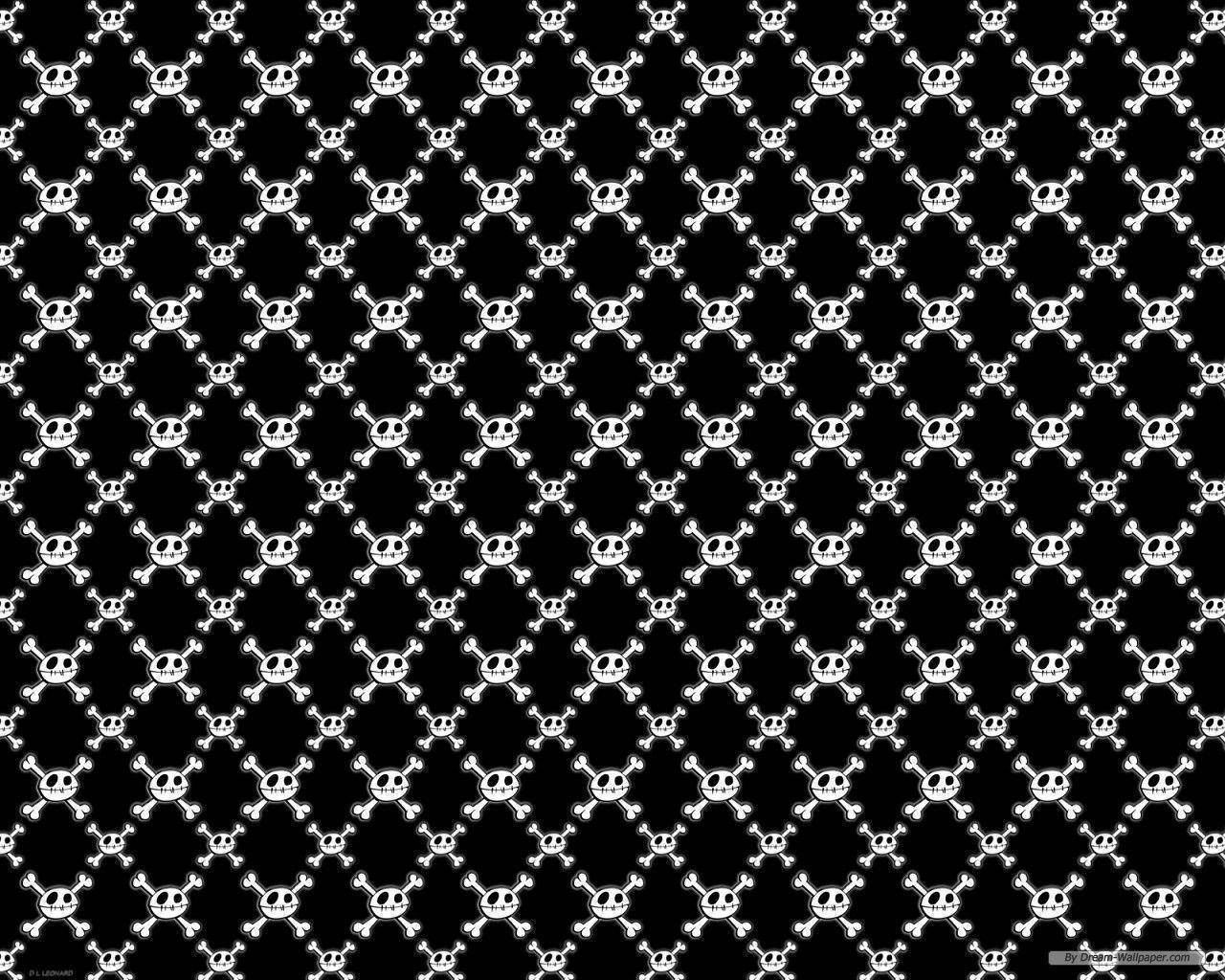 Cute Skeleton Diamond Pattern Background