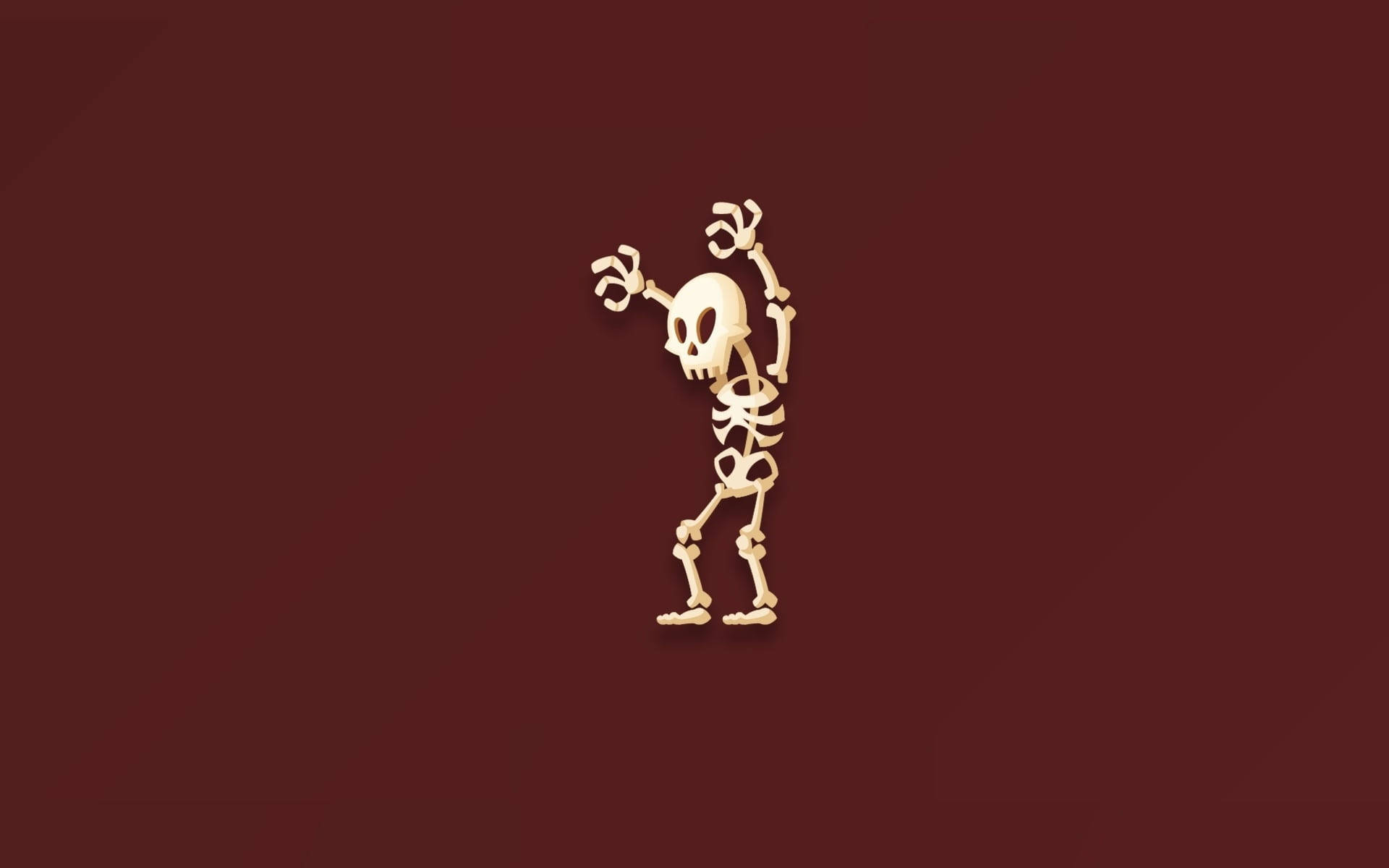 Cute Skeleton Iphone Haunting Position Background