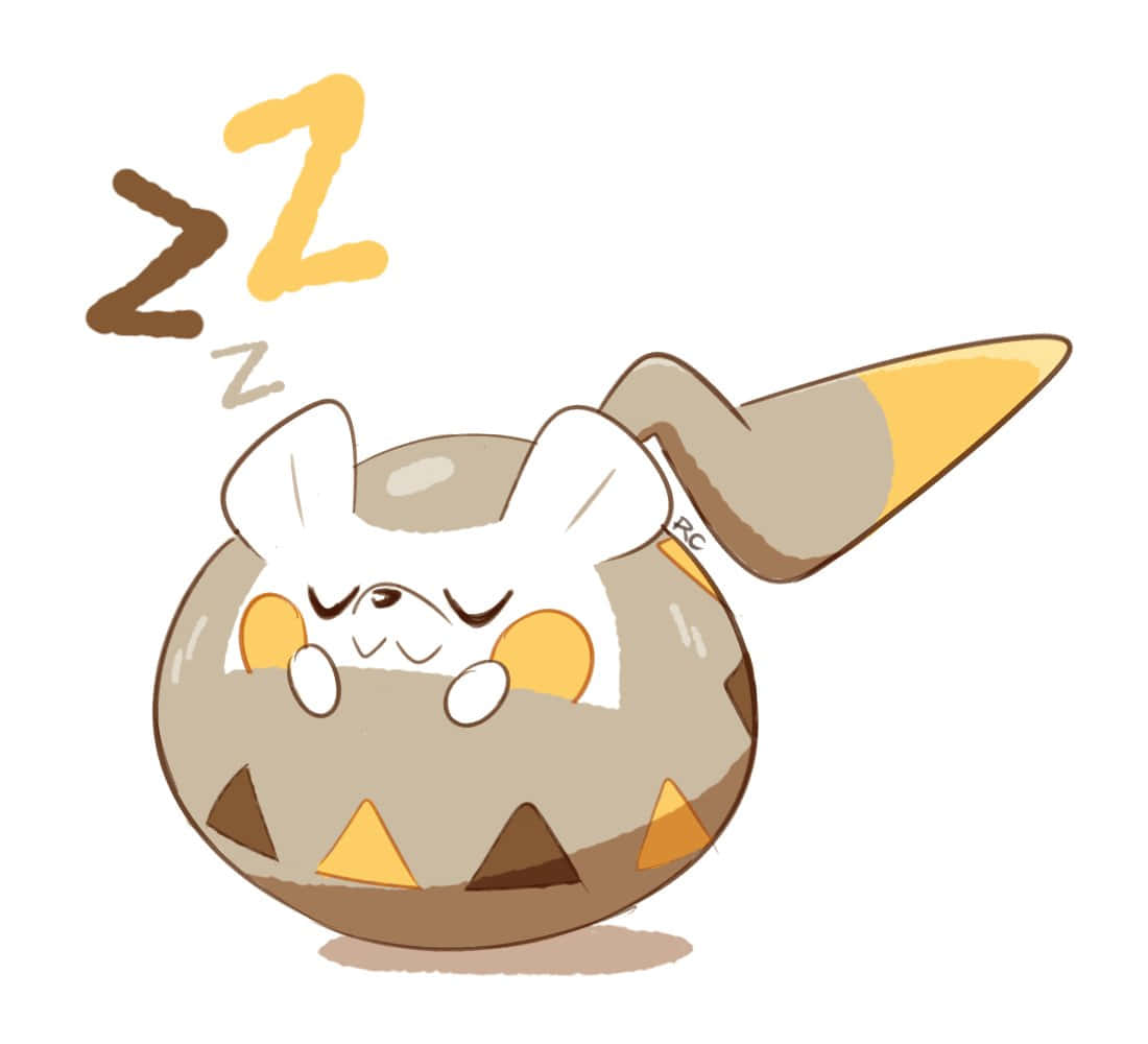 Cute Sleeping Position Of Togedemaru