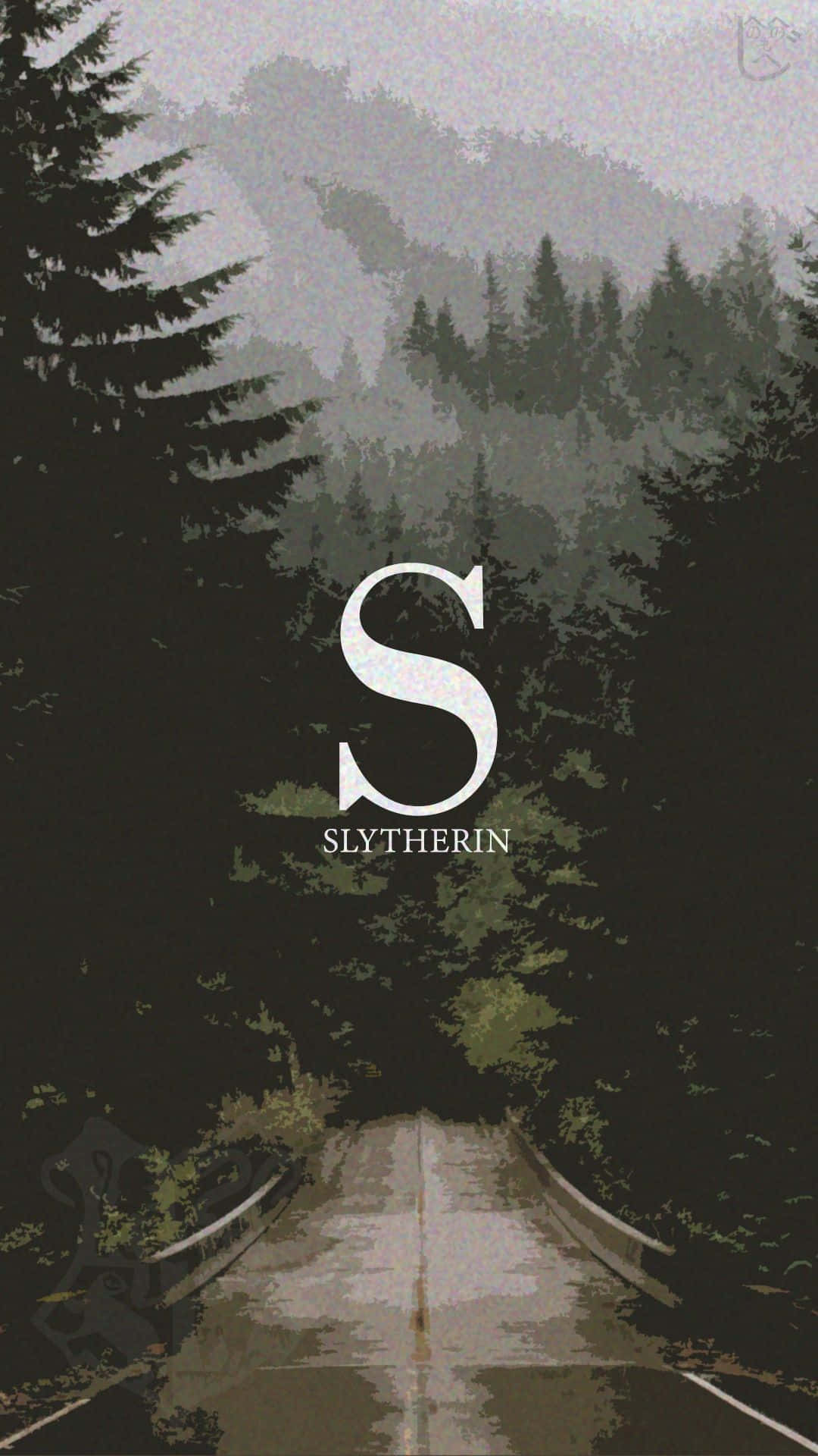 Cute Slytherin Dark Forest Road Background